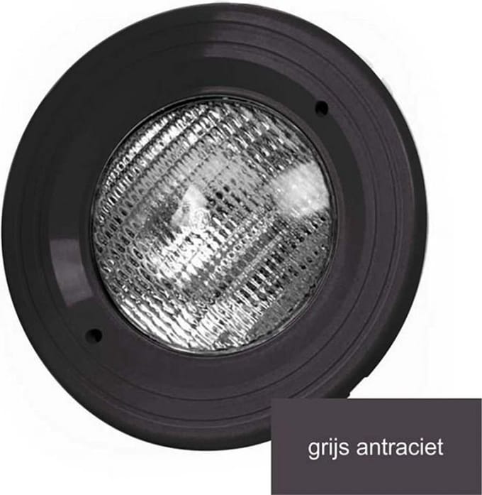 BWT Zwembadverlichting LED wit 18 Watt | antraciet grijze behuizing