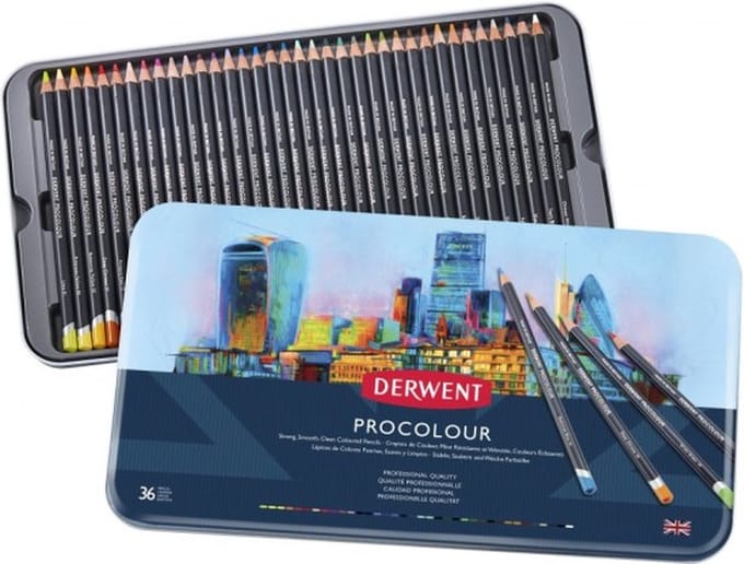 Derwent Procolour 36 stuks blik