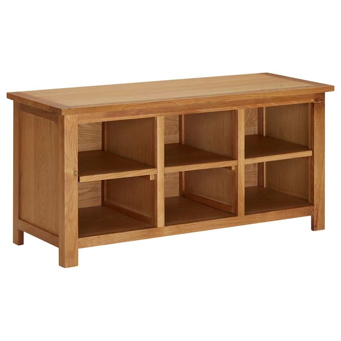 vidaXL - Schoenenrek - 90x37x45 - cm - massief - eikenhout