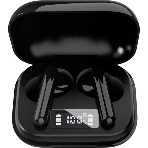 Denver TWE-38 In Ear oordopjes Bluetooth Zwart Indicator voor batterijstatus Sport