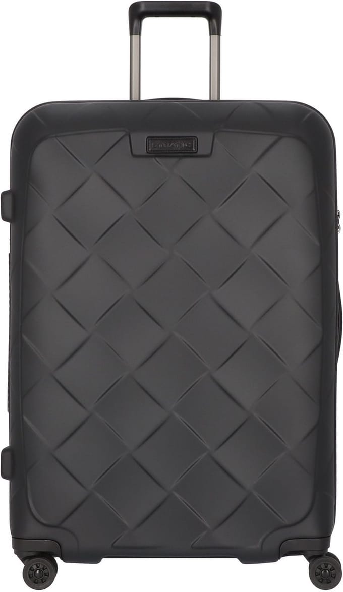 Stratic Leather & More Trolley Matt Black Zwart 76cm