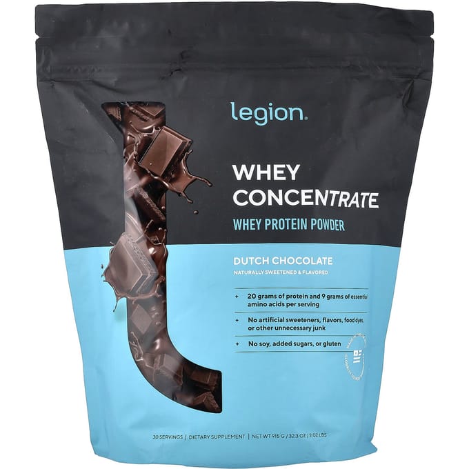 Legion Athletics, Wei Concentraat, Wei Eiwitpoeder, Nederlandse Chocolade, 915g (2.02lbs)