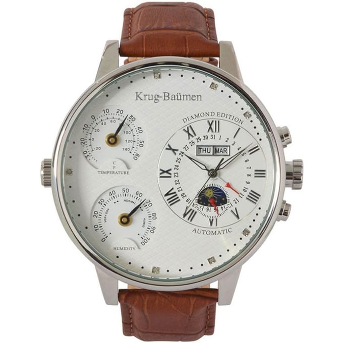 Krug Baumen KBW-200-04 Weather Diamond Heren Horloge 55mm