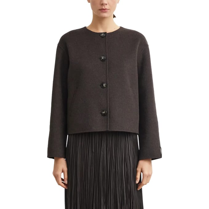 Reversibele Jas met Afneembare Sjaal Dames COMMA