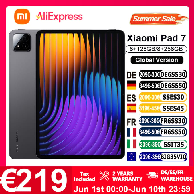 Xiaomi Pad 7 - 8 GB RAM - 256 GB - Grijs