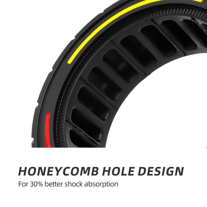Pneus solides 8.5*2.5 de scooter électrique pour les scooters électriques Dualtron Mini/Speedway Leger rouge