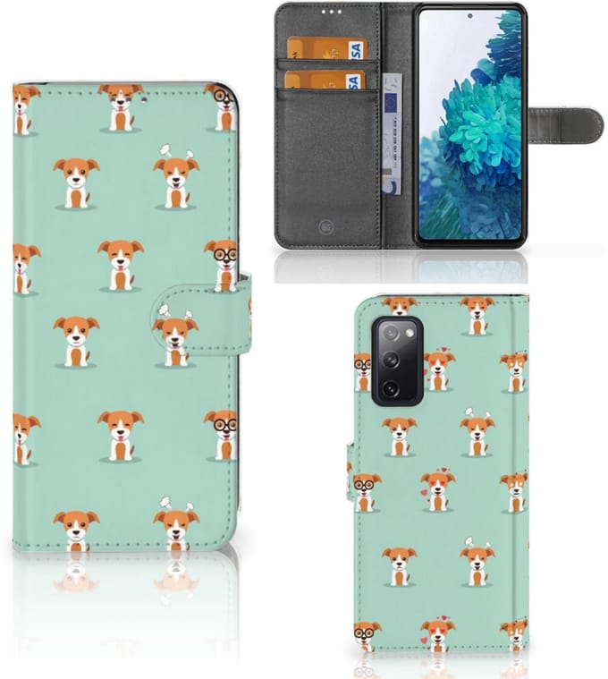 Samsung Galaxy S20 FE Telefoonhoesje met Pasjes Pups