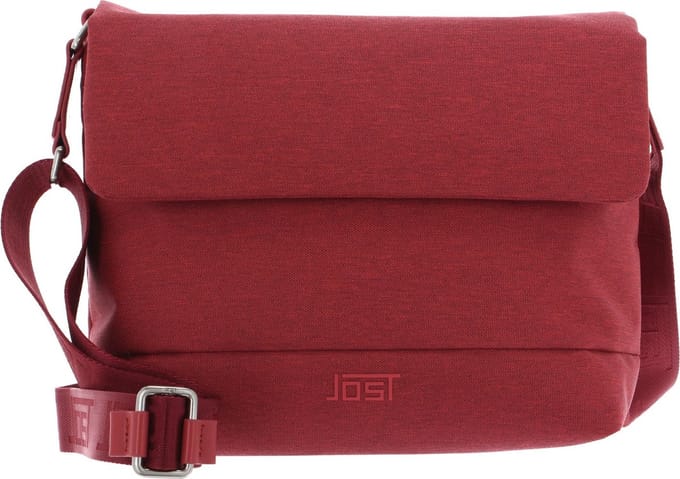 JOST Schoudertas Bergen Crossbody Bag Apricot Lichtrood