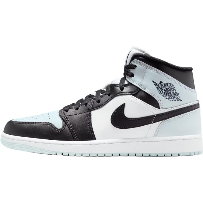Air Jordan 1 Mid 'Black Squadron Blue' 47.5 white