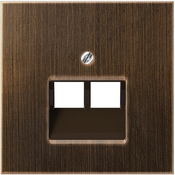 Antieke Messing Dubbele UAE Netwerk Socket Afdekking Plaat - ME2969-2UAAT