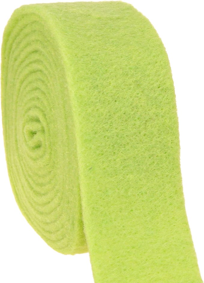 Vilten lint 7,5cm x 5m groen