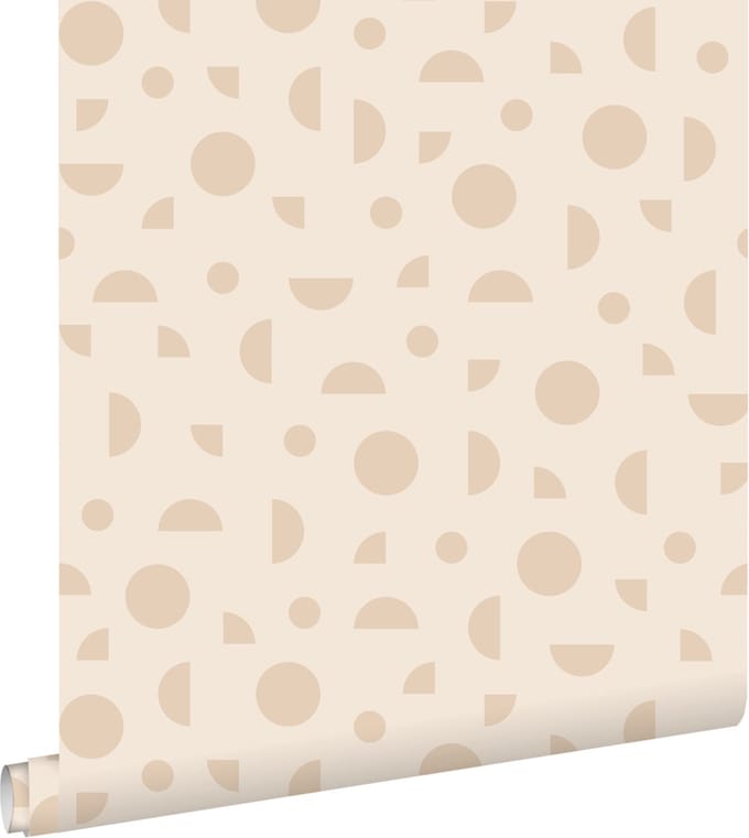 ESTAhome behang grafisch motief beige - 50 x 900 cm - 139749