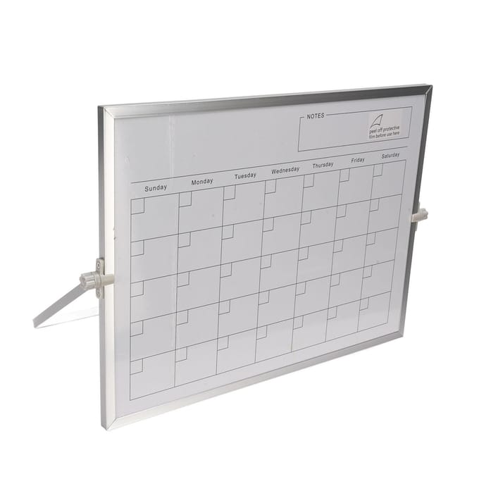 Uitwisbare Kalender 30x40cm Dubbelzijdig Magnetisch Desktop Whiteboard Kalender Maandplanner met white