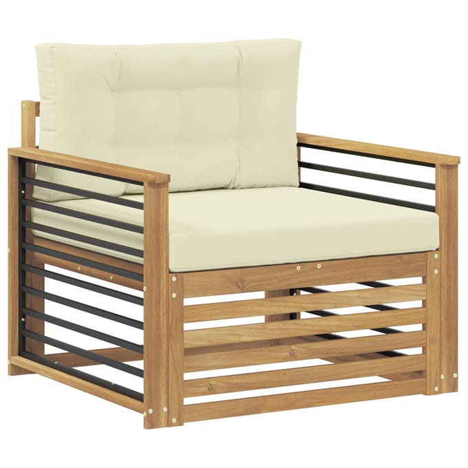 vidaXL - Buitensofa - Polyester - Wit
