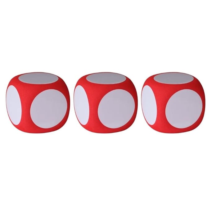 Lot de 3 dés effaçables à sec multifonctions pour éducation, blocs effaçables à sec, tableaux blancs gray