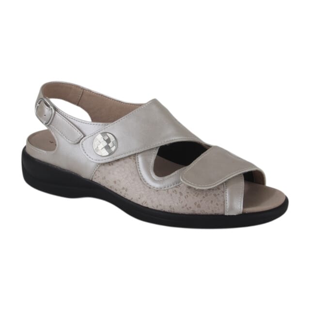 Solidus -Dames - beige - sandalen - maat 41.5