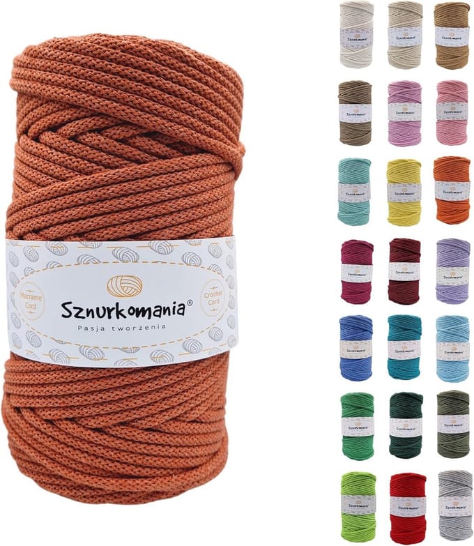 Katoenen Garen 5mm 100m - 46 Kleuren - Sterke Kwaliteit