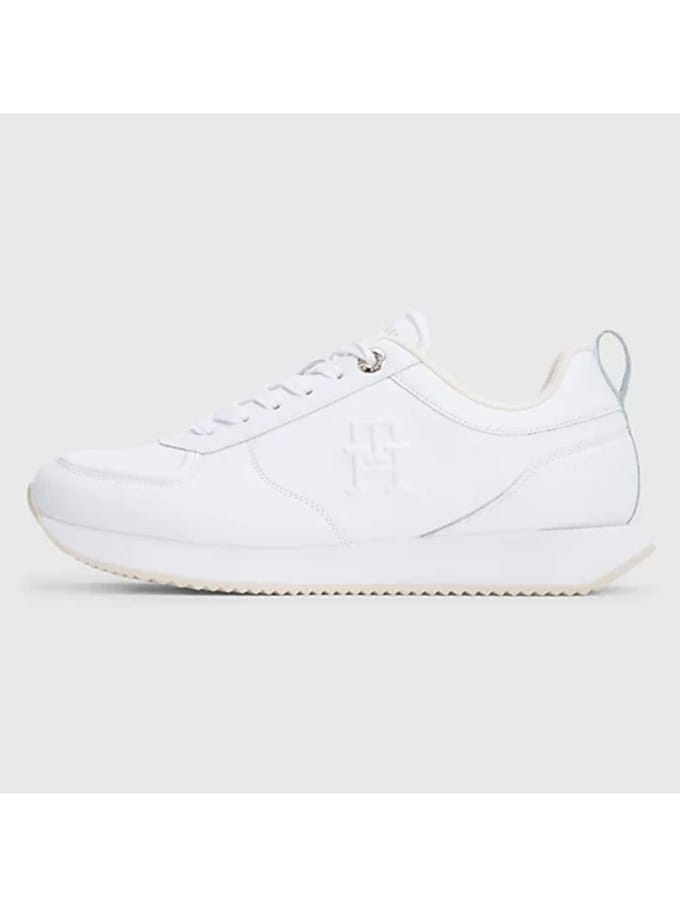 Tommy Hilfiger Sneakers Casual Leren Runner Wit