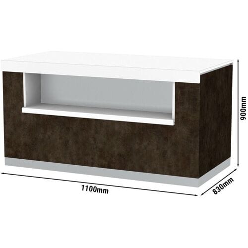 GGM Gastro Neutralelement PRAG - 1100mm Bruin / Wit