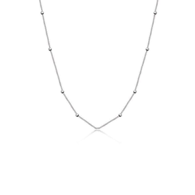 Zilverkeurige Druppel Ketting