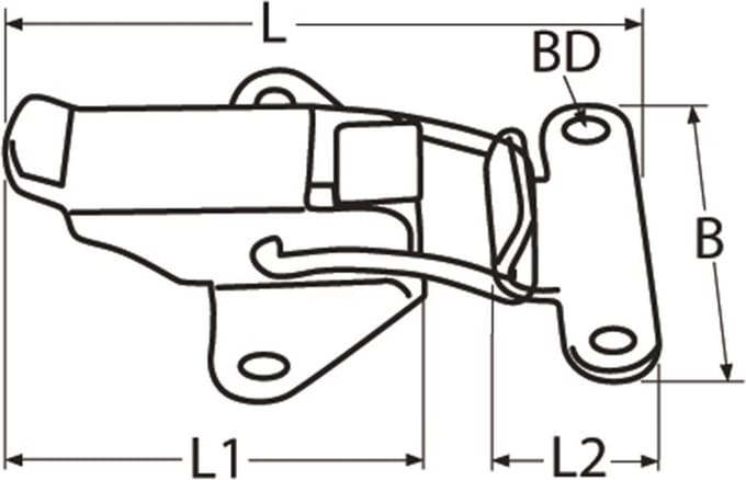 Spansluiting 46 mm RVS-304 (A2)
