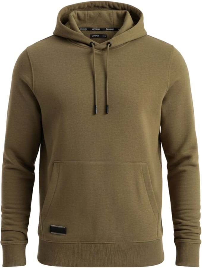 OMBRE Sweater - Regular Fit - Katoen - Lange Mouw Olijfgroen M