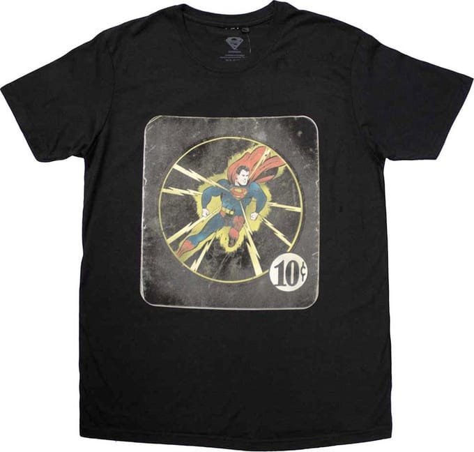 DC Comics Superman - 10c Heren T-shirt - M - Zwart