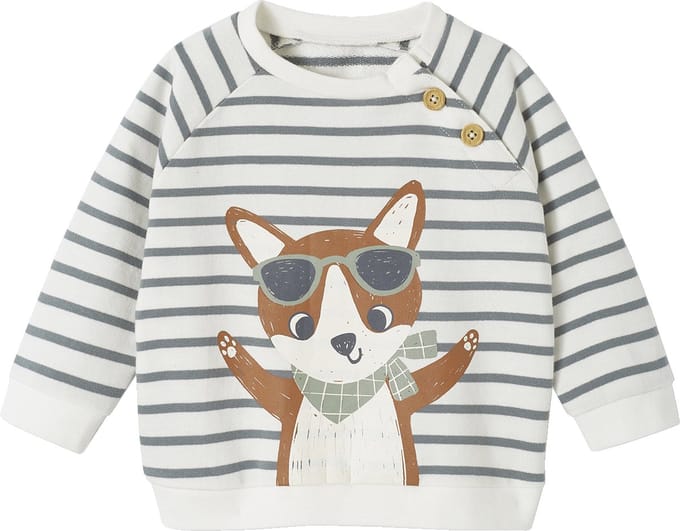 Vertbaudet Gestreept sweatshirt van molton baby