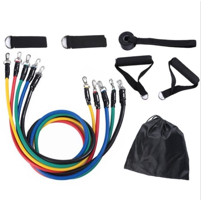 Set elastische banden - 11 stuks - Fitness - Krachttraining - Beginner