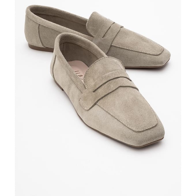 Morne Leren Loafers Dames