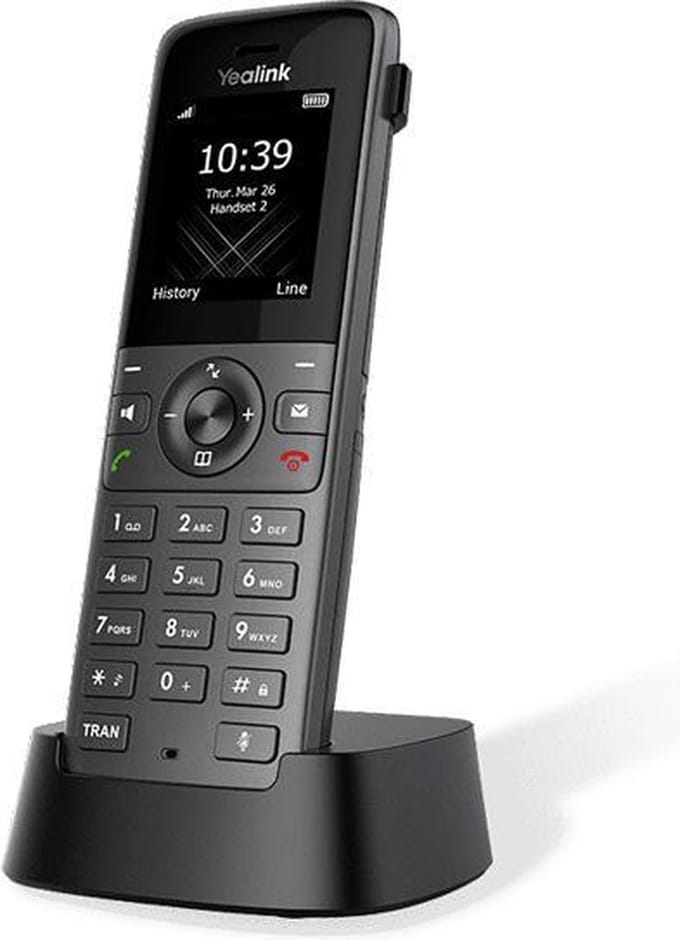 Yealink W73H - cordless extension handset with caller ID - 3-way call capability