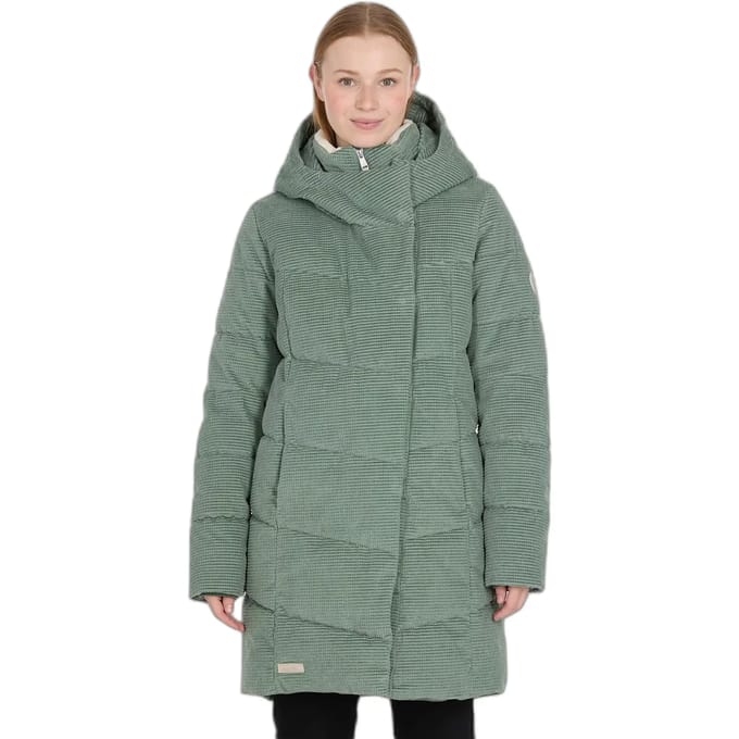 Ragwear Pavla Cordy Dusty Green Winterjas Dames