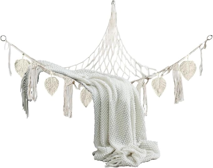 Speelgoed Hangmat - Knuffel Net - Opbergen Knuffels - Ruimtebesparend Ontwerp - 140x110cm - Wit