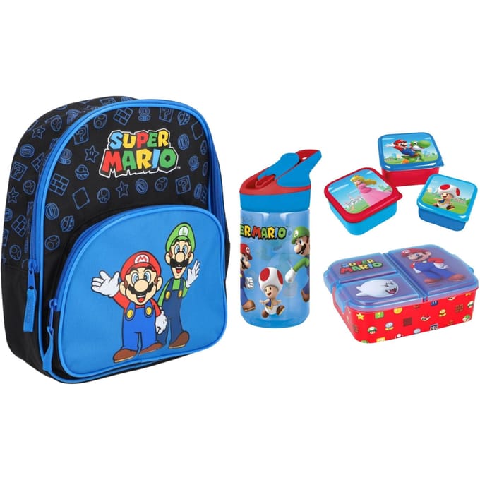 Super Mario schoolset; rugzak en lunchset