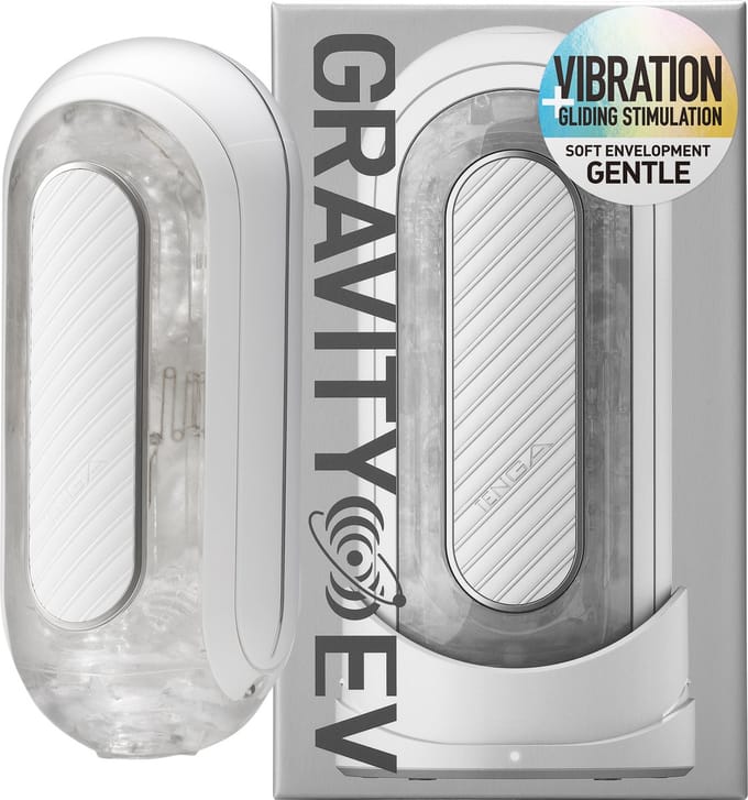 Tenga - FLIP ZERO GRAVITY EV (Electronic Vibration) Wit - Electrische Masturbator - Seksspeeltje voor mannen