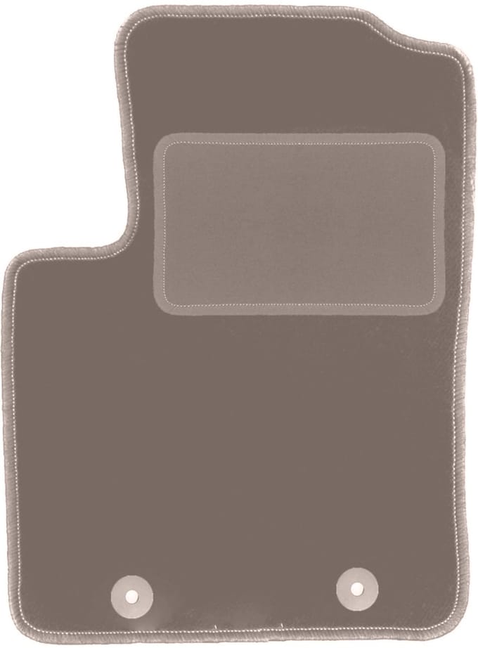 Beige bestuurdersmat voor: Fiat 500 cabrio, hatchback (2007-2013)