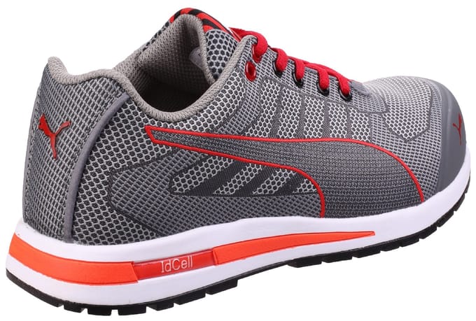 Puma Safety Xelerate Knit Laag S1P 643070 - Grijs/Rood - 40