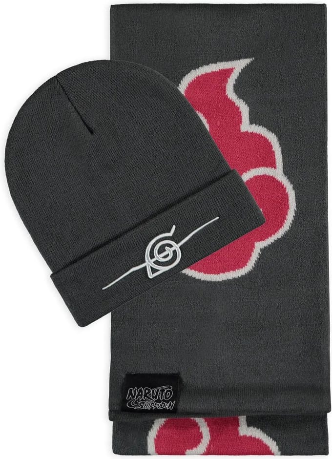 Naruto - Gift Set Muts & Sjaal Set - Zwart