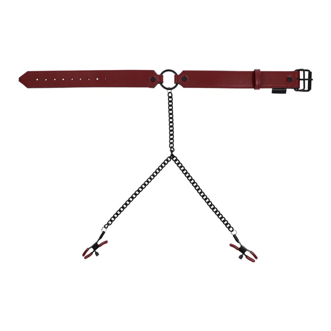 Sportsheets - Saffron Collar with Nipple Clamps