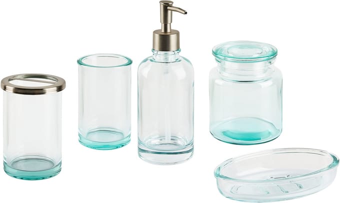 AMARGA - Badkamerset - Mintgroen - Glas