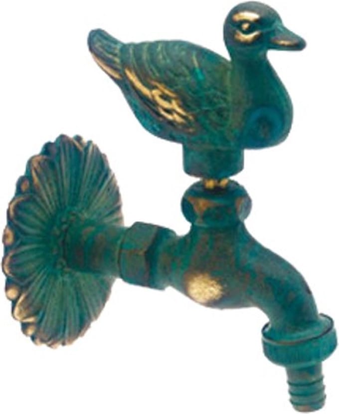 Bonfix Luxe tapkraan - nostalgische kraan - eend - groen