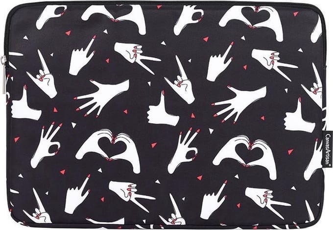 Laptophoes 13.3 Inch GV– Laptop Sleeve – Love & Peace