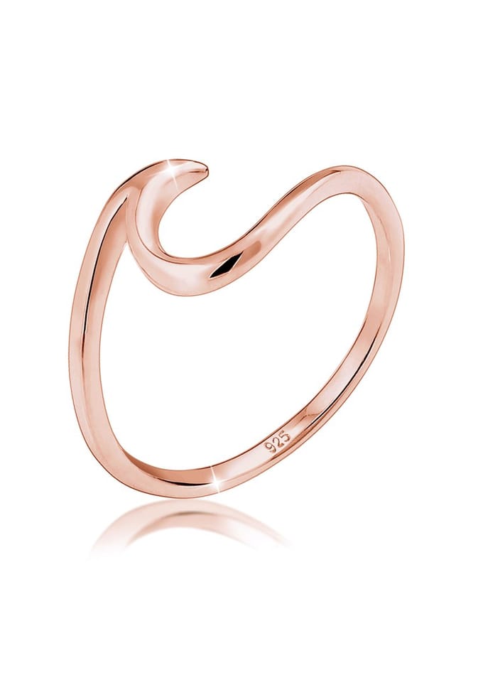 Elli - Ring - Dames Golven Optiek Trend in 925 Sterling Zilver - Dames