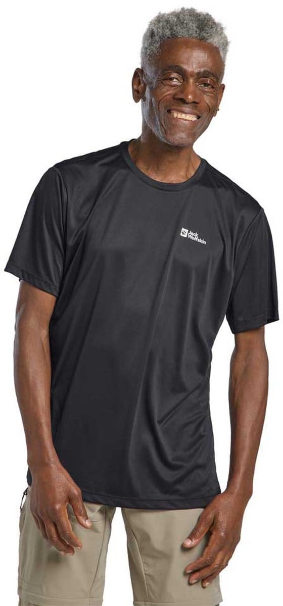 Jack Wolfskin Tech T-shirt Met Korte Mouwen Zwart 2XL Man