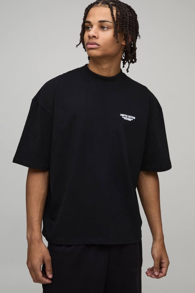 Oversized Boxy Limited Edition T-Shirt | Black | Size XS