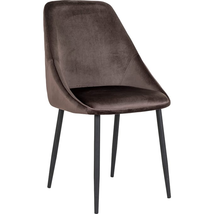 House Collection Velvet Eetkamerstoel Britta Grijsbruin