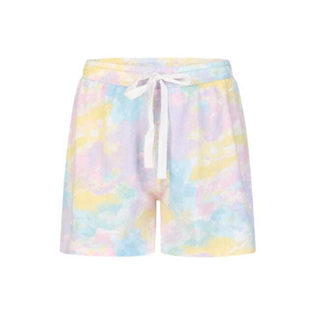 By Louise Dames Shortama Korte Pyjama Set Geprint Wit/Multi - Maat S