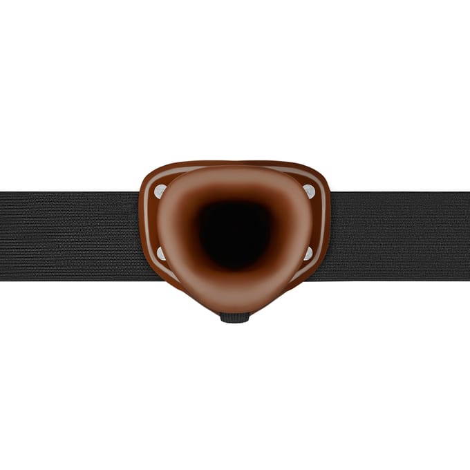 Pipedream Fetish Fantasy voorbinddildo Chocolate Dream Hollow Strap-On bruin - 10 inch