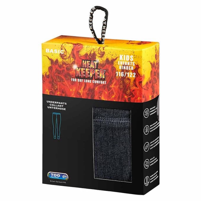 Heatkeeper thermo broek/shirt pack kinderen - Antraciet - 128/134