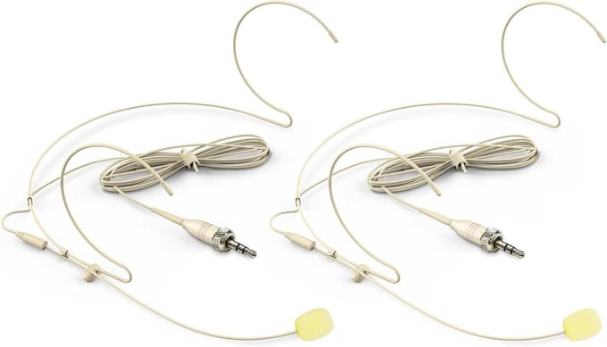 Draadloze Microfoon Set - Headset Microfoons - Live Optredens - Professionele Klankkwaliteit - Dubbel Pack - Zwart